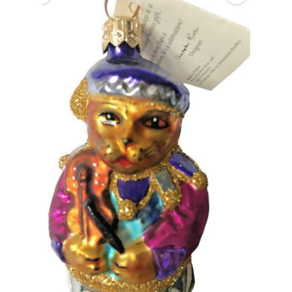 Christopher Radko Romeow Cat Ornament Retired Excellent 4.5